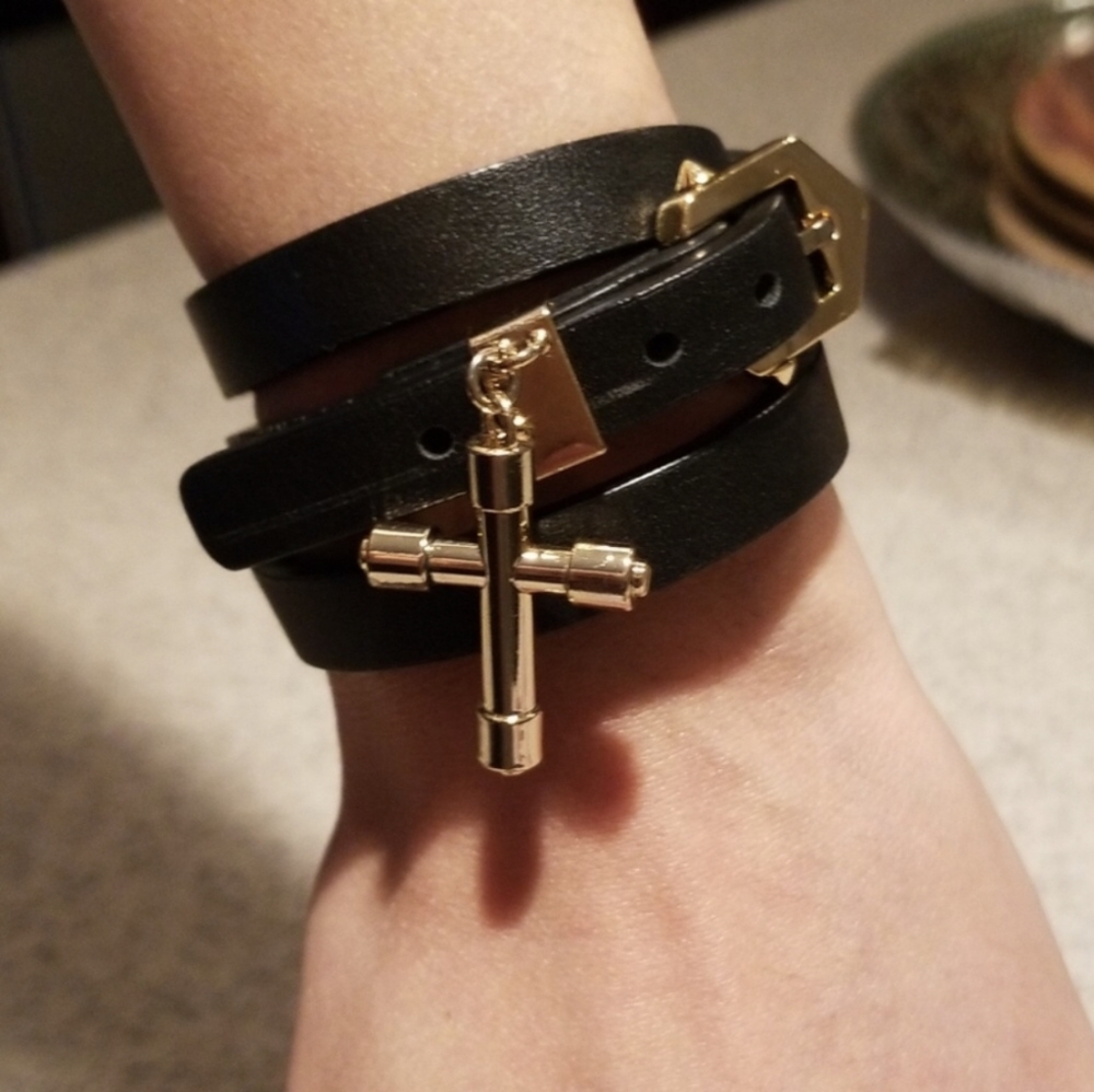 ISO Givenchy Obsedia Cross Belt Bracelet